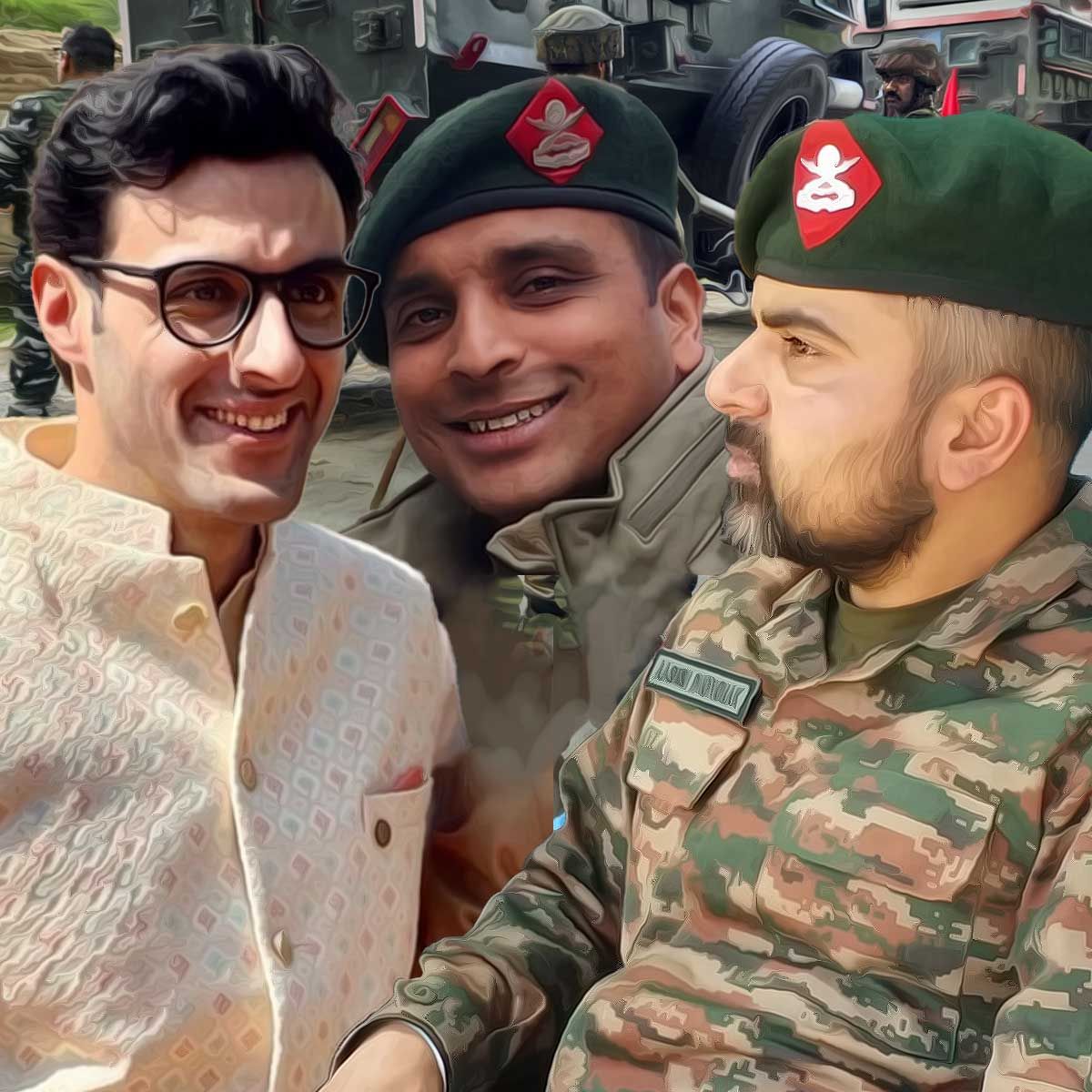 Anantnag, Jammu Kashmir: DSP Humayun Bhat, Colonel Manpreet Singh, and Major Ashish D martyred while fighting terrorists in Kokernag