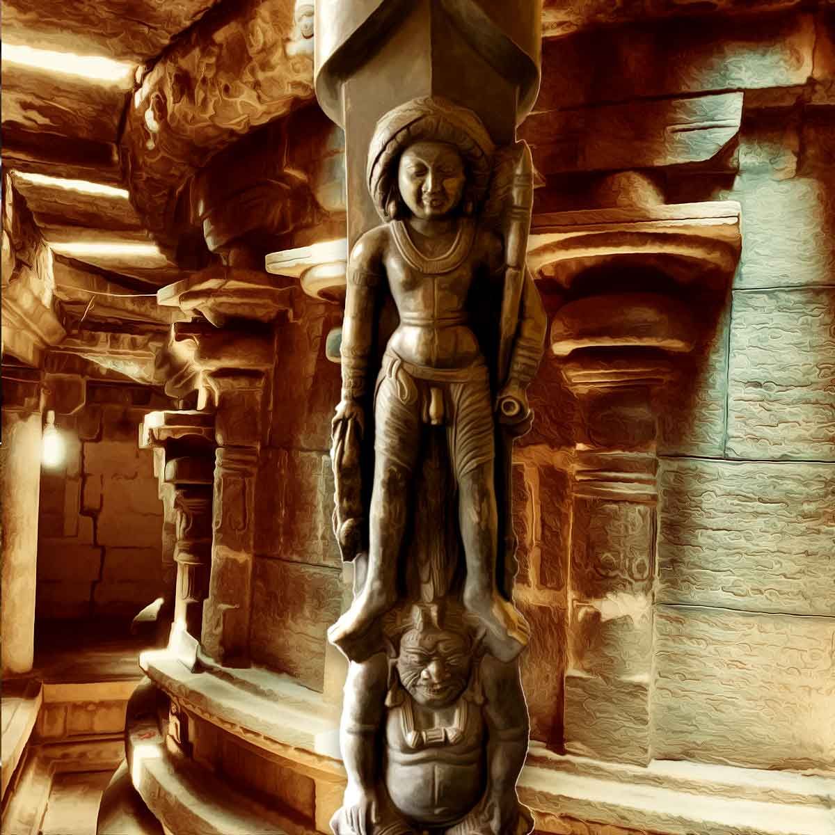 The Gudimallam Lingam, an awe-inspiring relic of ancient divinity, proudly resides within the hallowed grounds of the Parasurameswara Swamy Temple in Gudimallam