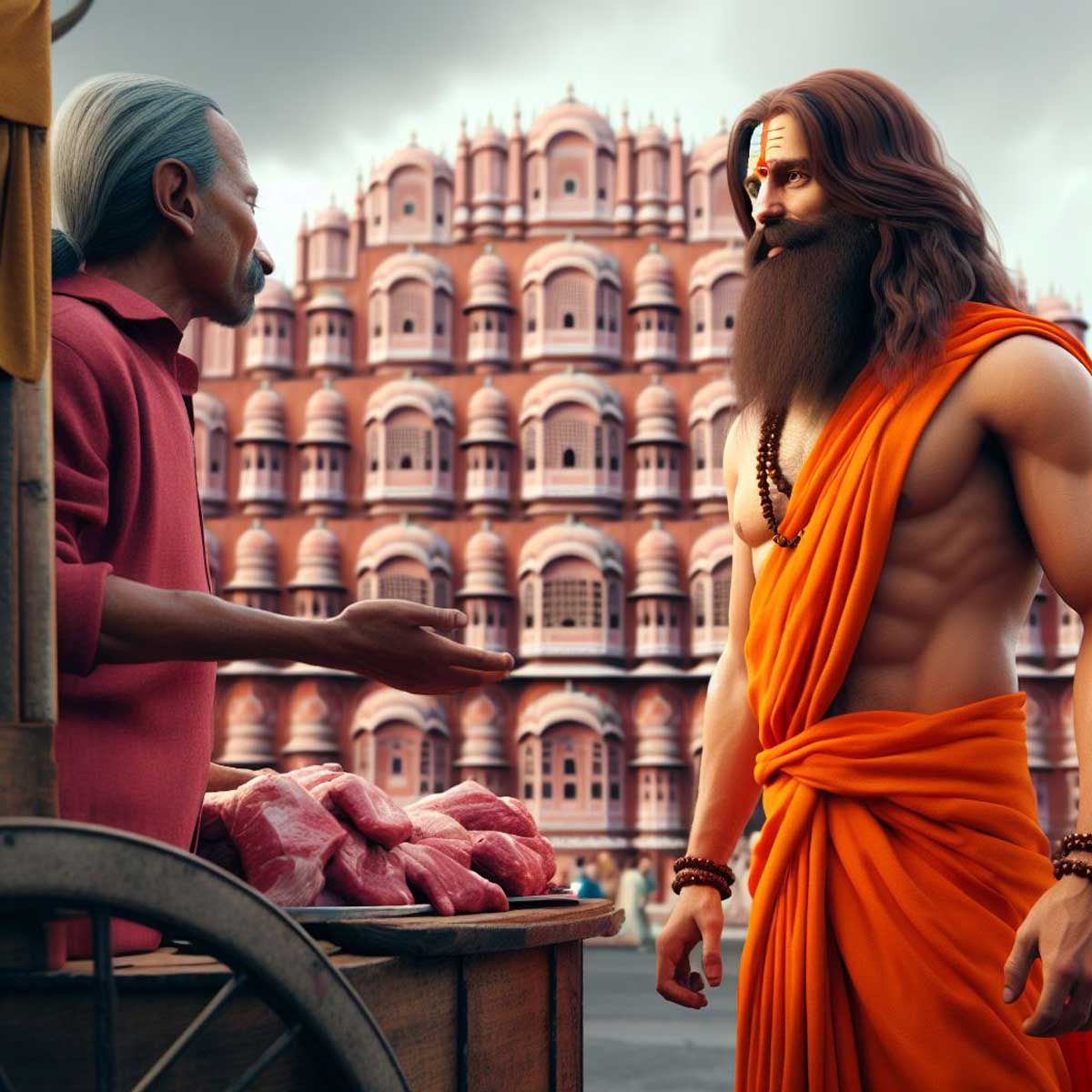 Misinformation spreads as BJP MLA Balmukund Acharya addresses closing illegal meat shops. Accused of 'targeting Muslims,' let's uncover the truth.