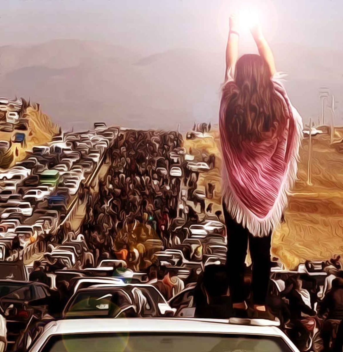 Young Iranians knock turbans off clerics in fresh regime protests