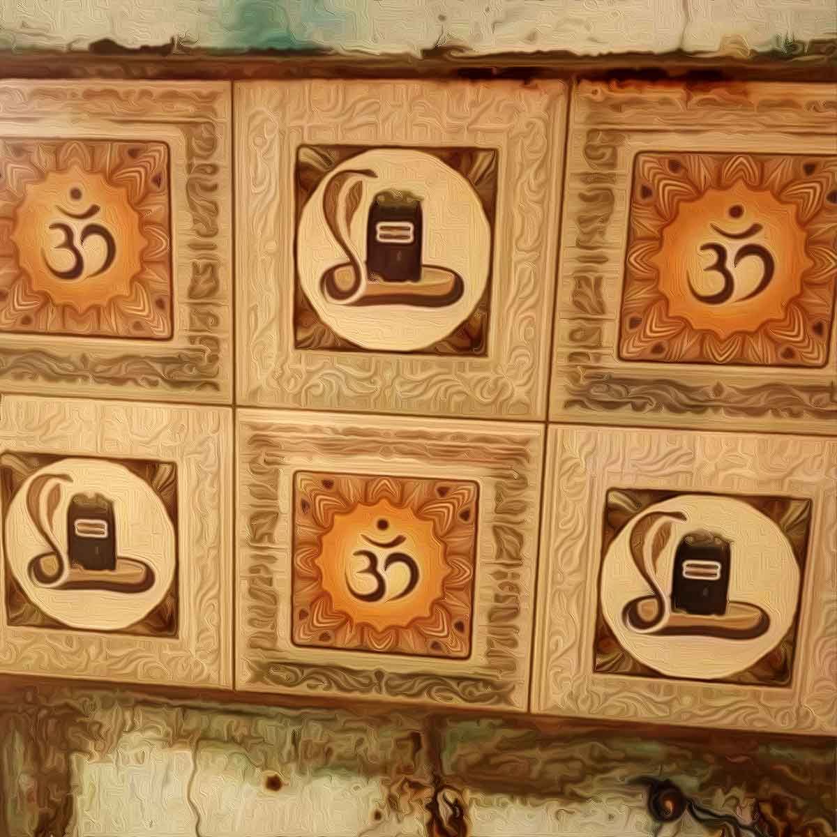 Muslim village head puts tiles of Hindu deities and symbols on toilet walls in UP village