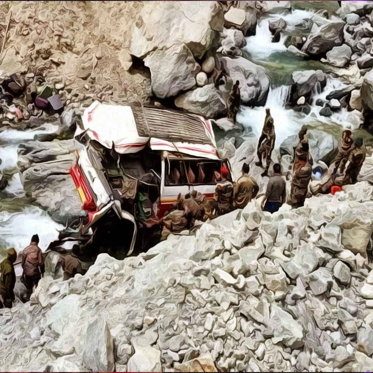 Bus driver Ahmed Shah jumped off the bus seconds before it fell in river killing 7 Indian Army soldiers and injuring 19