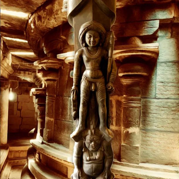 The Gudimallam Lingam, an awe-inspiring relic of ancient divinity, proudly resides within the hallowed grounds of the Parasurameswara Swamy Temple in Gudimallam